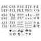 Alphabet Handlettered Serif Stencils, 12" x 12" by Craft Smart®